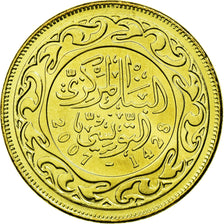 Coin, Tunisia, 50 Millim, 2007, Paris, MS(63), Brass, KM:308