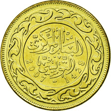 Coin, Tunisia, 50 Millim, 2007, Paris, MS(63), Brass, KM:308