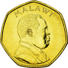 Moneta, Malawi, 50 Tambala, 1996, AU(55-58), Mosiądz platerowany stalą, KM:30