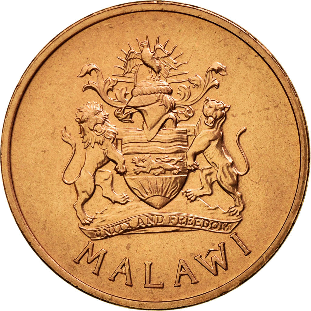 Moneta, Malawi, 2 Tambala, 1995, SPL-, Acciaio placcato rame, KM:25