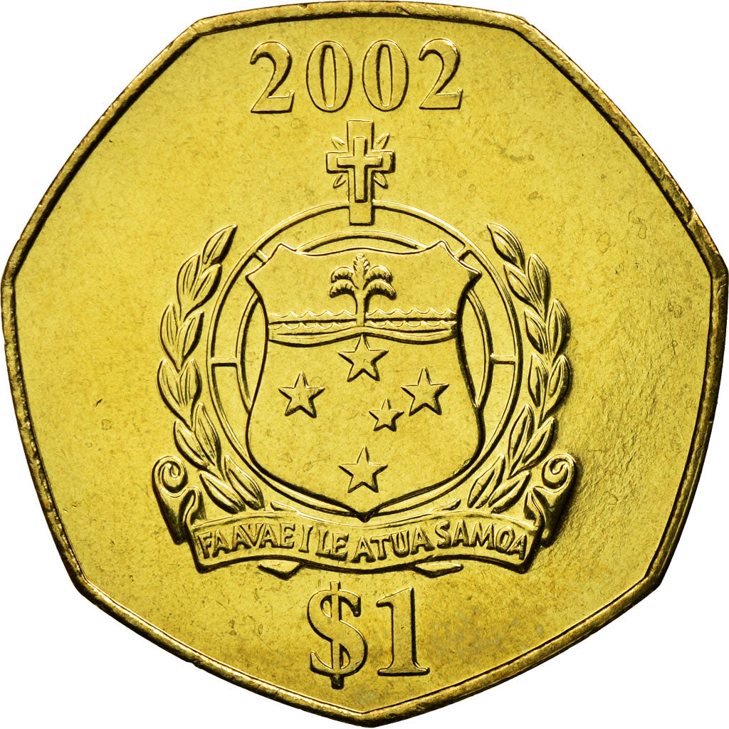 Coin, Samoa, Tala, 2002, AU(55-58), Brass, KM:135