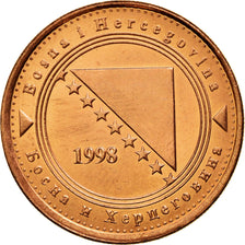 Coin, Bosnia - Herzegovina, 50 Feninga, 1998, British Royal Mint, EF(40-45)