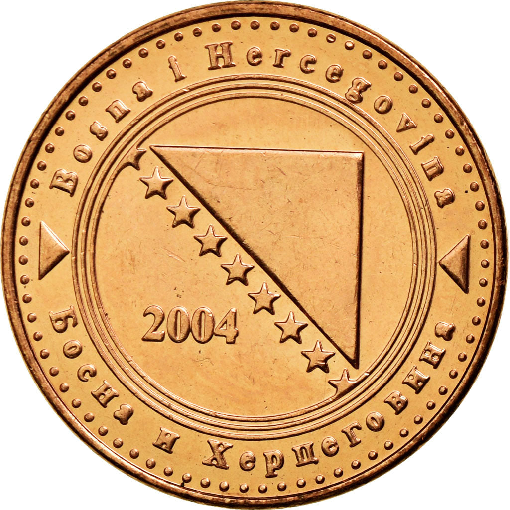 Coin, Bosnia - Herzegovina, 10 Feninga, 2004, British Royal Mint, AU(55-58)