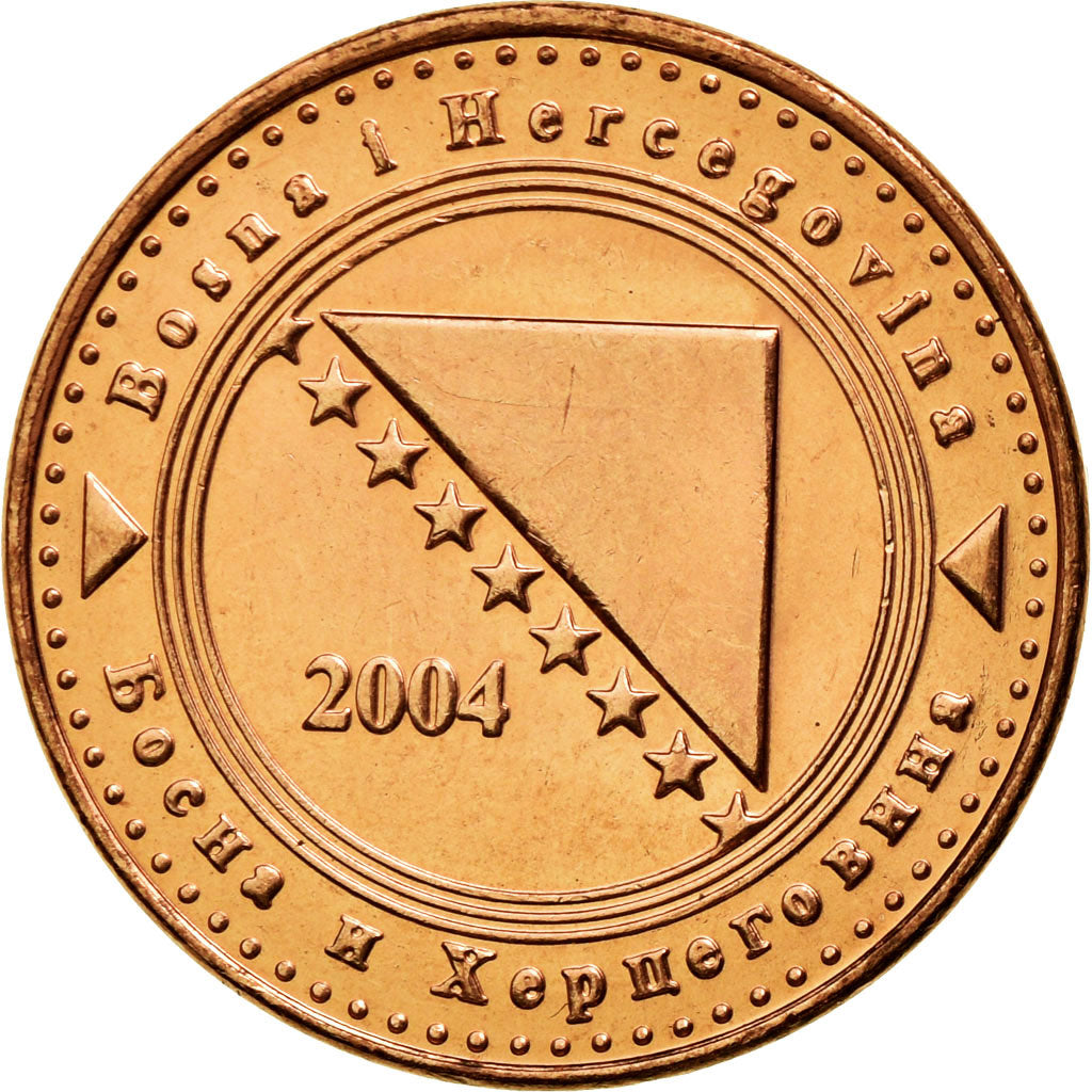 Coin, Bosnia - Herzegovina, 10 Feninga, 2004, British Royal Mint, AU(55-58)