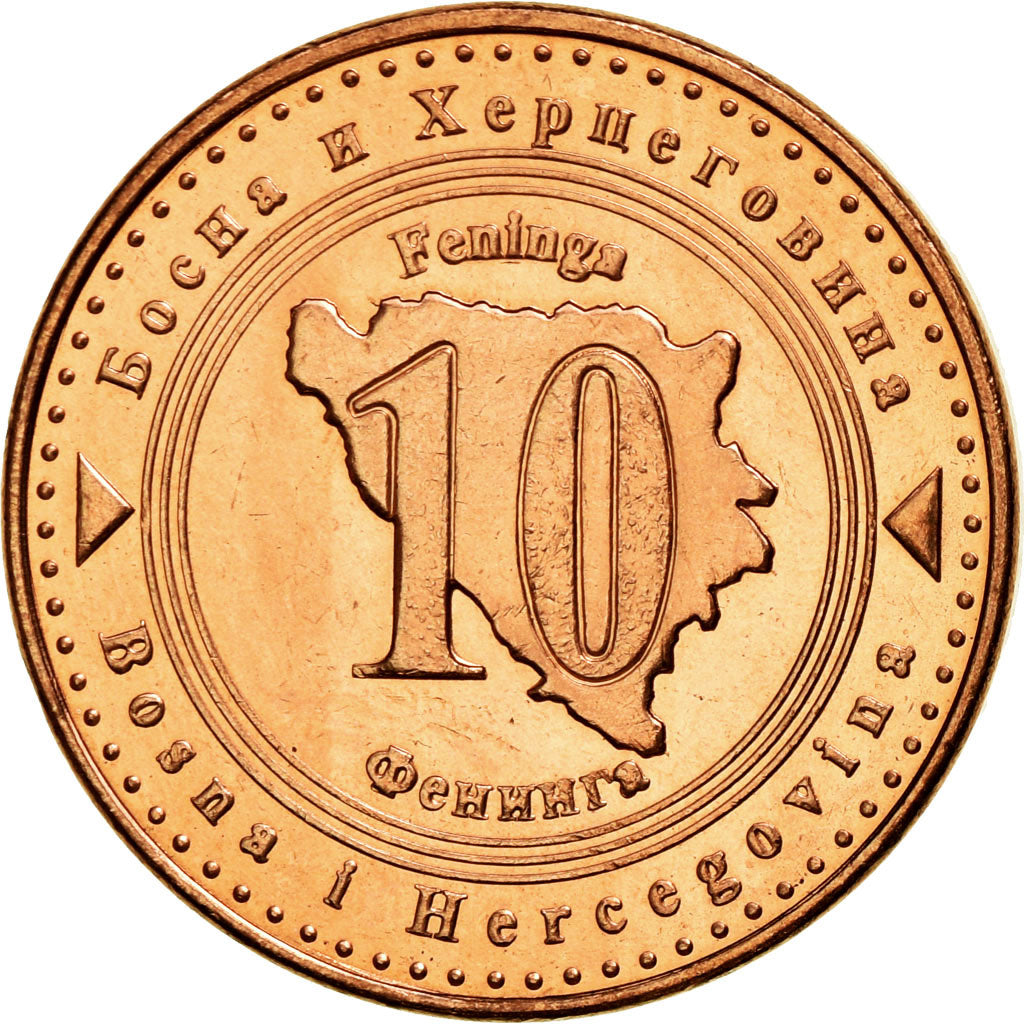 Coin, Bosnia - Herzegovina, 10 Feninga, 2004, British Royal Mint, AU(55-58)