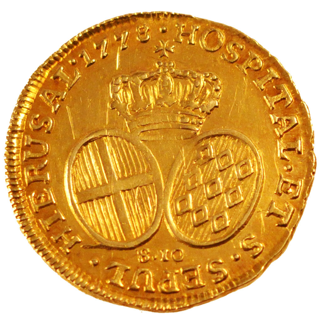 MALTA, ORDER OF, 10 Scudi, 1778, La Valette, KM #310, EF(40-45), Gold, 8.27