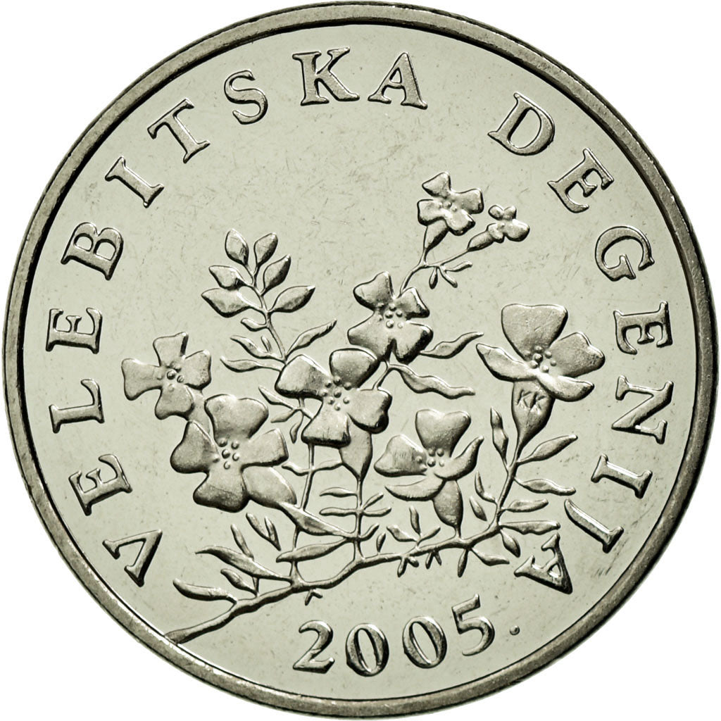 Coin, Croatia, 50 Lipa, 2005, AU(50-53), Nickel plated steel, KM:8