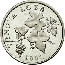 Coin, Croatia, 2 Lipe, 2001, AU(55-58), Aluminum, KM:4