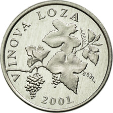 Coin, Croatia, 2 Lipe, 2001, AU(55-58), Aluminum, KM:4