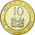 Moeda, Quénia, 10 Shillings, 2005, British Royal Mint, AU(55-58), Bimetálico