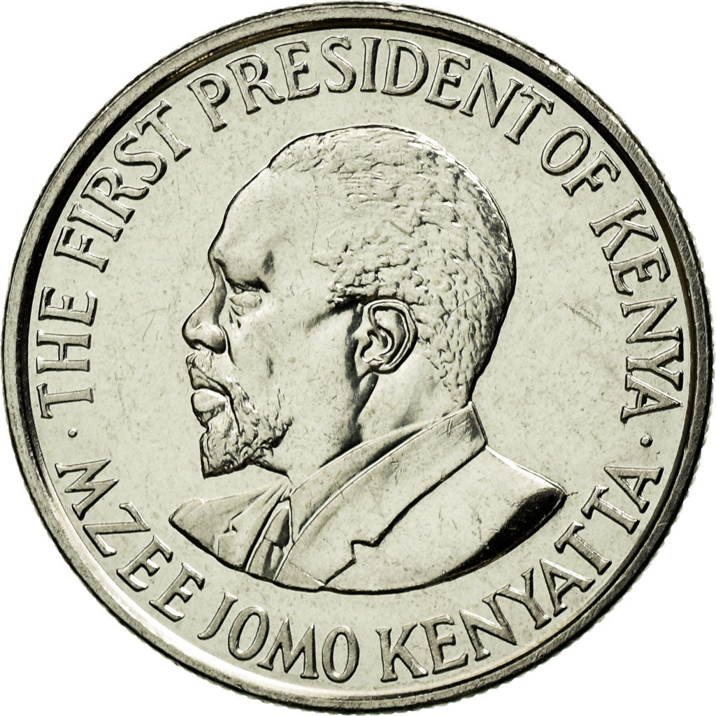 Coin, Kenya, 50 Cents, 2005, British Royal Mint, MS(63), Nickel plated steel