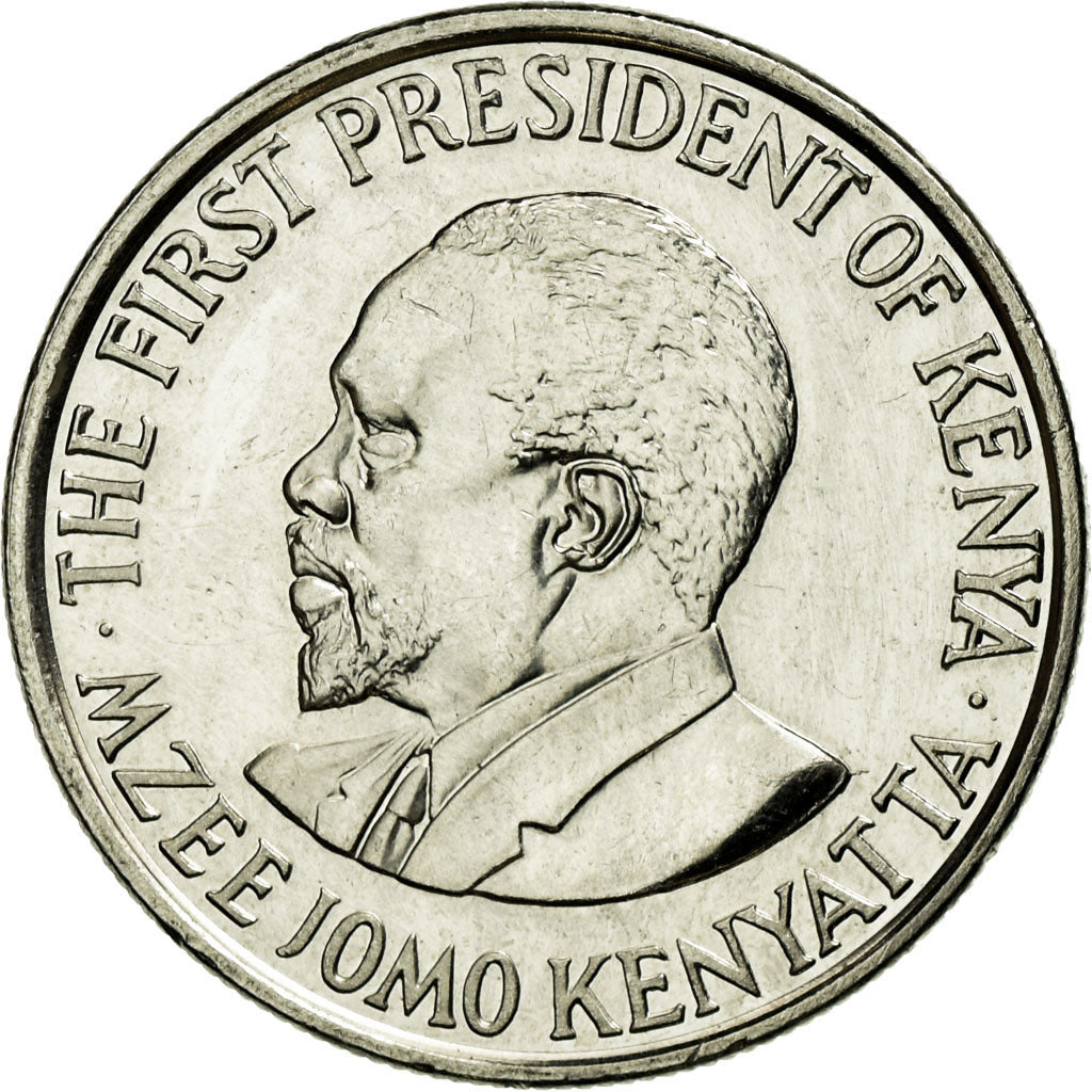Coin, Kenya, 50 Cents, 2005, British Royal Mint, MS(63), Nickel plated steel