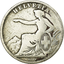 Monnaie, Suisse, 2 Francs, 1863, Bern, TB, Argent, KM:10a