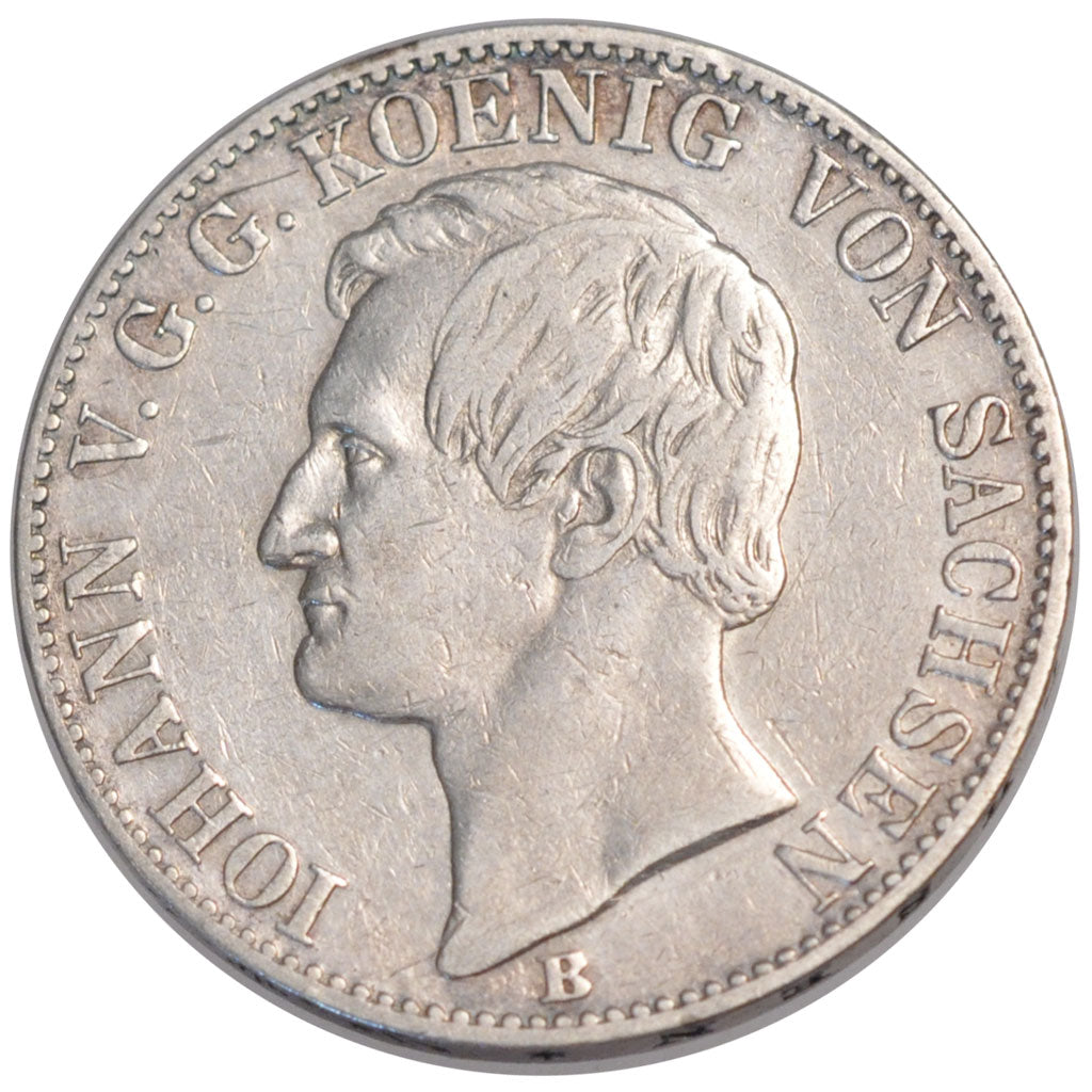 GERMAN STATES, Thaler, 1860, KM #1199, EF(40-45), Silver, 18.41