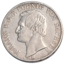 GERMAN STATES, Thaler, 1860, KM #1199, EF(40-45), Silver, 18.41