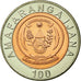 Coin, Rwanda, 100 Francs, 2007, British Royal Mint, AU(50-53), Bi-Metallic