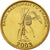 Moneta, Ruanda, 10 Francs, 2003, AU(50-53), Mosiądz platerowany stalą, KM:24