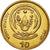 Moneda, Ruanda, 10 Francs, 2003, MBC+, Latón chapado en acero, KM:24