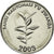 Coin, Rwanda, 20 Francs, 2003, MS(63), Nickel plated steel, KM:25