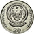 Munten, Rwanda, 20 Francs, 2003, UNC-, Nickel plated steel, KM:25
