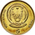 Munten, Rwanda, 5 Francs, 2003, PR, Brass plated steel, KM:23