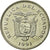 Moneta, Ecuador, 20 Sucres, 1991, BB, Acciaio ricoperto in nichel, KM:94.2
