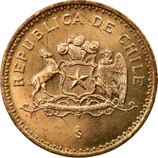 Coin, Chile, 100 Pesos, 1997, Santiago, AU(50-53), Aluminum-Bronze, KM:226.2
