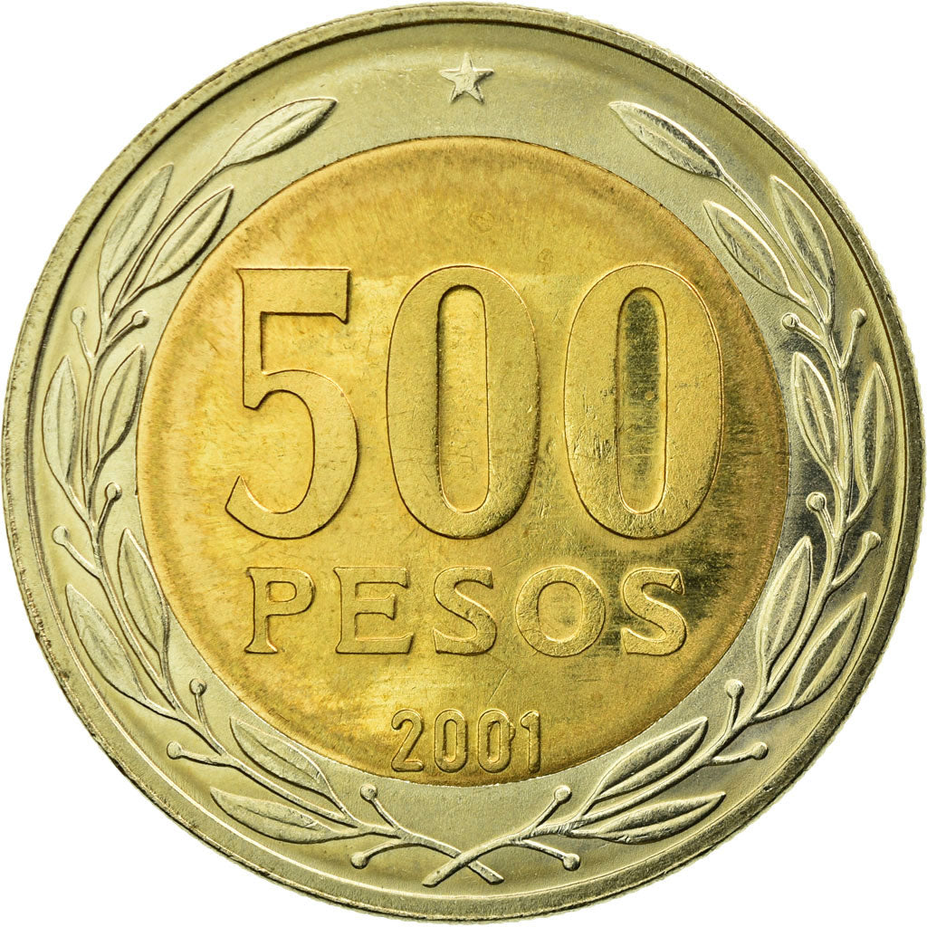 Moneda, Chile, Cardinal Raul Silva Henriquez, 500 Pesos, 2001, Santiago, EBC