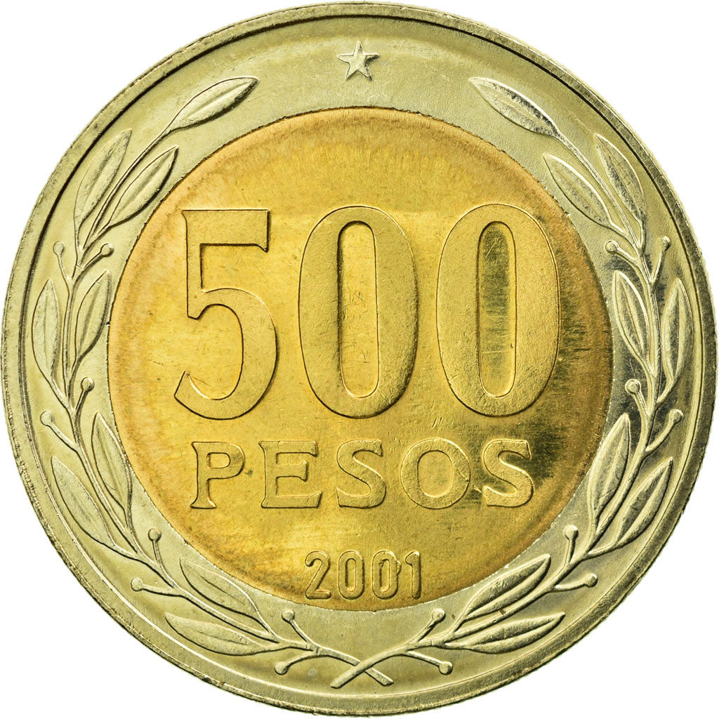 Moneda, Chile, Cardinal Raul Silva Henriquez, 500 Pesos, 2001, Santiago, EBC