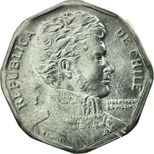 Coin, Chile, Peso, 1999, Santiago, AU(50-53), Aluminum, KM:231