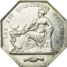 France, Token, Notary, AU(55-58), Silver, Lerouge:59