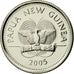 Münze, Papua New Guinea, 5 Toea, 2005, UNZ, Nickel plated steel, KM:3a