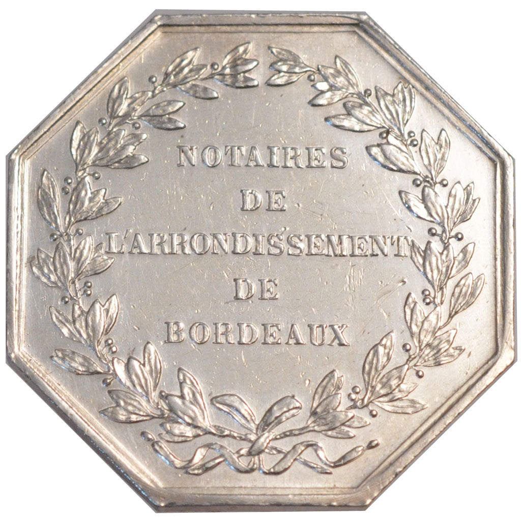 France, Token, Notary, AU(55-58), Silver, Lerouge:59