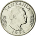 Moeda, Tanzânia, Shilingi, 1992, British Royal Mint, MS(63), Aço Revestido a
