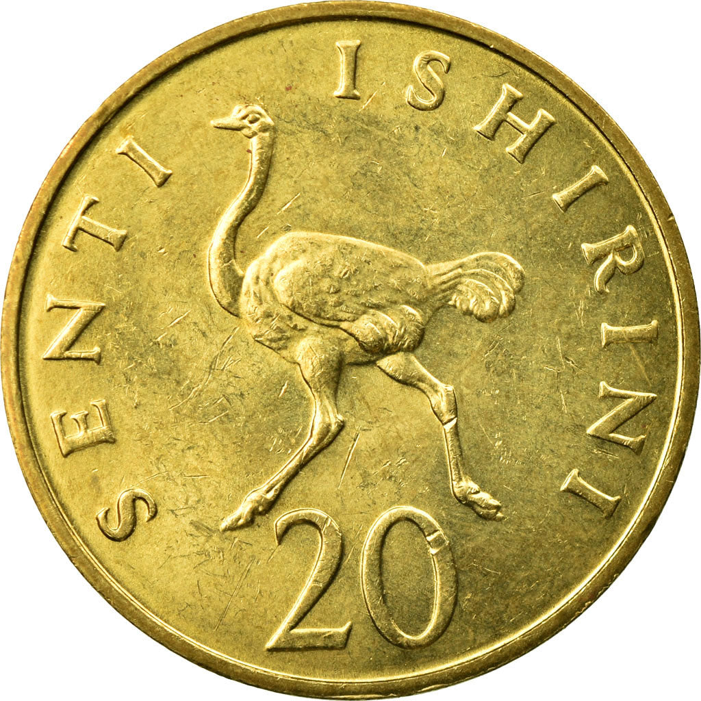 Moneta, Tanzania, 20 Senti, 1981, EF(40-45), Mosiądz niklowy, KM:2