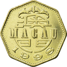 Coin, Macau, 2 Patacas, 1998, British Royal Mint, EF(40-45), Nickel-brass, KM:97