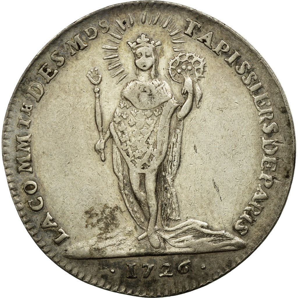 France, Token, Royal, 1726, EF(40-45), Silver, Feuardent:5345