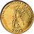Moneda, Ruanda, 10 Francs, 2003, MBC, Latón chapado en acero, KM:24