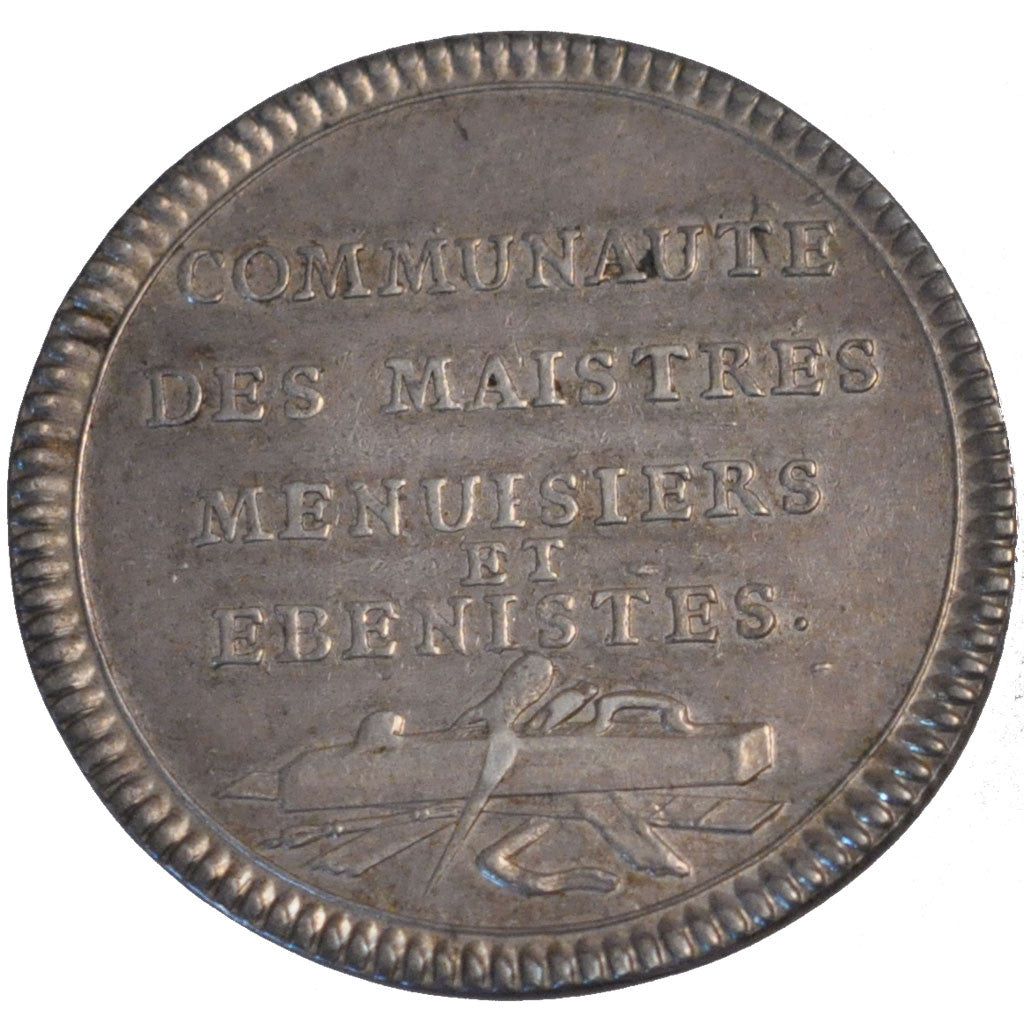 France, Token, Louis XV, Corporations de Menuisiers et Ebénistes, 1748