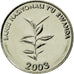 Coin, Rwanda, 20 Francs, 2003, MS(63), Nickel plated steel, KM:25
