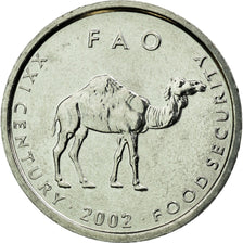 Coin, Somalia, 10 Shillings / Scellini, 2002, MS(63), Aluminum, KM:46