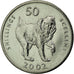 Coin, Somalia, 50 Shillings, 2002, AU(55-58), Nickel Clad Steel, KM:111