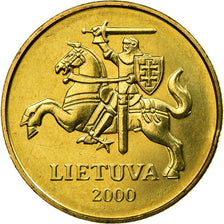 Coin, Lithuania, 50 Centu, 2000, EF(40-45), Nickel-brass, KM:108