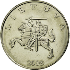 Coin, Lithuania, Litas, 2008, EF(40-45), Copper-nickel, KM:111