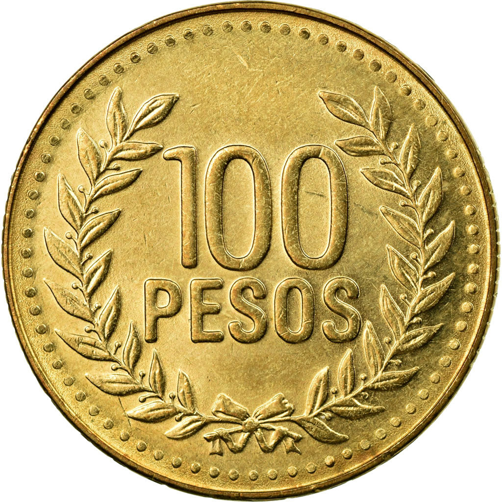 Moneta, Colombia, 100 Pesos, 2006, BB, Alluminio-bronzo, KM:285.2