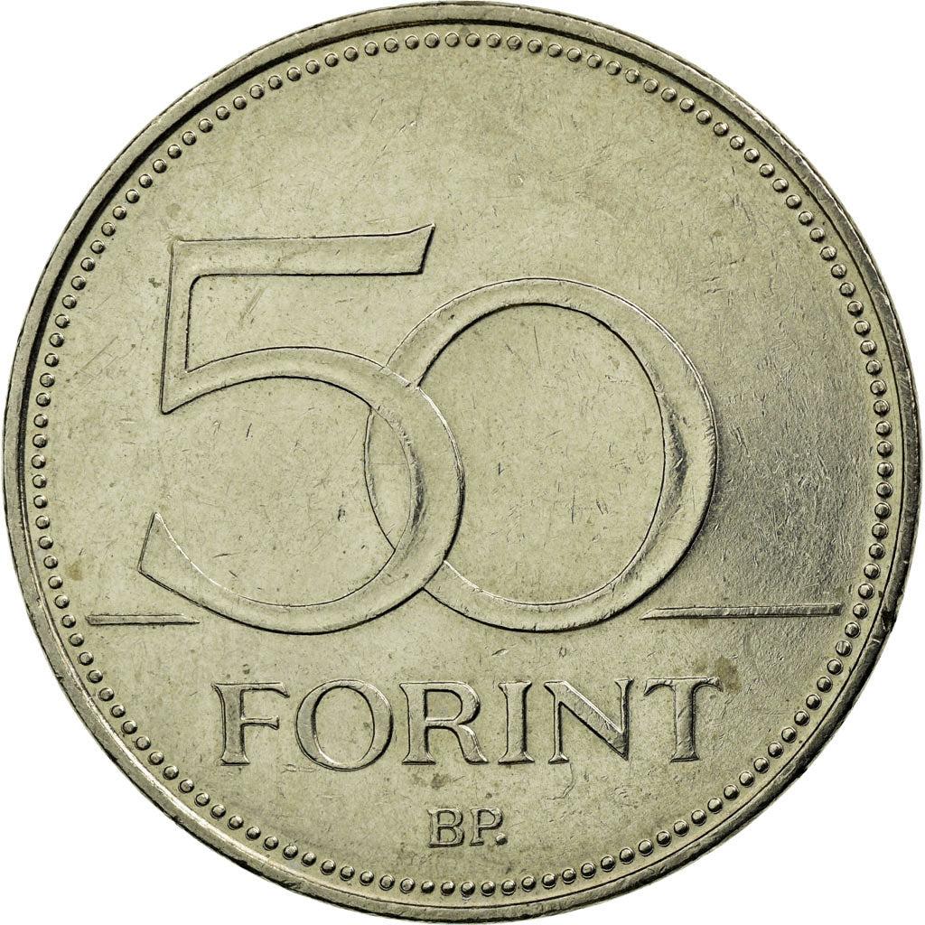 Coin, Hungary, 50 Forint, 1997, Budapest, EF(40-45), Copper-nickel, KM:697
