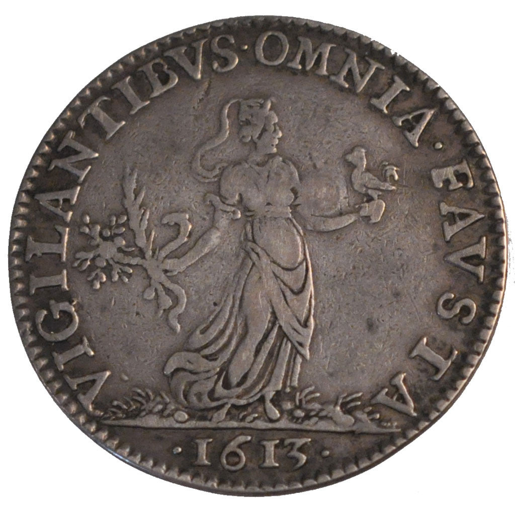France, Royal, Token, 1613, EF(40-45), Silver, Feuardent #5316, 5.87