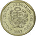 Coin, Peru, 50 Centimos, 2007, Lima, AU(55-58), Copper-Nickel-Zinc, KM:307.4