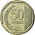 Moneta, Peru, 50 Centimos, 2007, Lima, AU(55-58), Miedź-Nikiel-Cynk, KM:307.4