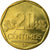 Moneta, Peru, 20 Centimos, 2008, Lima, EF(40-45), Mosiądz, KM:306.4